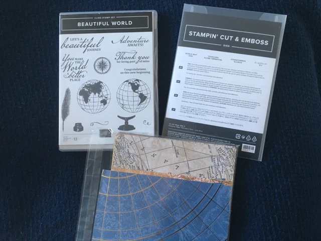 Stampin up - Schönes Weltstempelset, Koordinierstanzset & Designerpapier