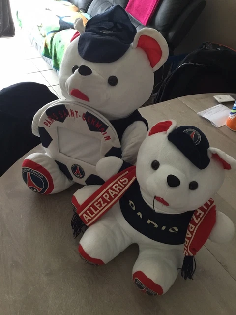 Peluche PSG Ours Gaston 20 cm Neymar JR - Accessoire poupée