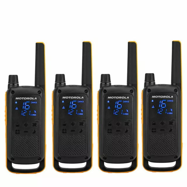Motorola T82 Extreme walkie-talkie 4 pezzi - nero/giallo