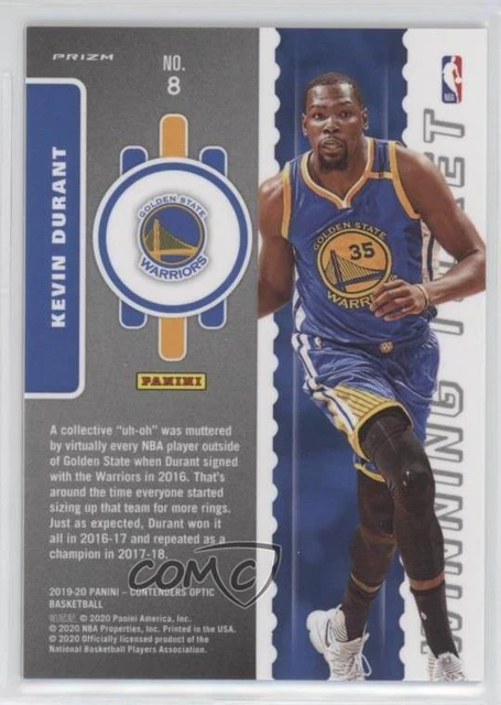 2019 Panini Contenders Optic Winning Tickets Red Cracked Ice Prizm Kevin Durant 2