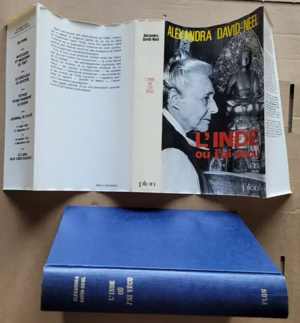 L'Inde ou j'ai vécu: Alexandra DAVID-NEEL éd Plon 1969