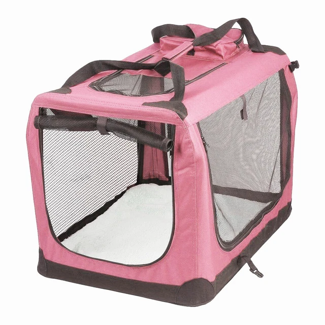 AVC FABRIC PET Carrier Grey Folding Dog Cat Puppy Travel Transport Bag Medium 34.95 PicClick UK