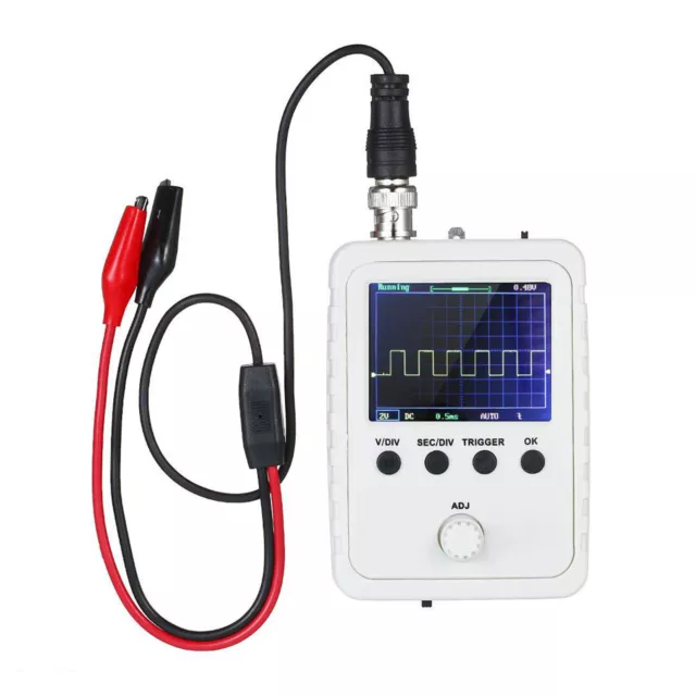 AU Assembled DSO150 Digital Oscilloscope 2.4in LCD Display With Test Clip Power