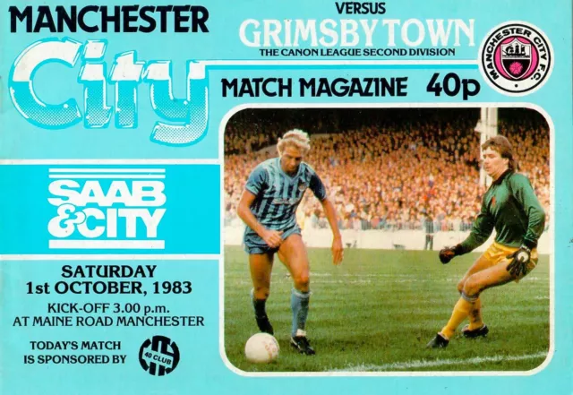 Manchester City v Grimsby Town 1983-84