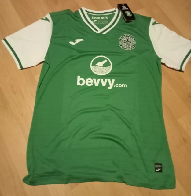 Hibernian FC 23/24 Home Jersey (New with Tags) Hibs Hibees Size: Large