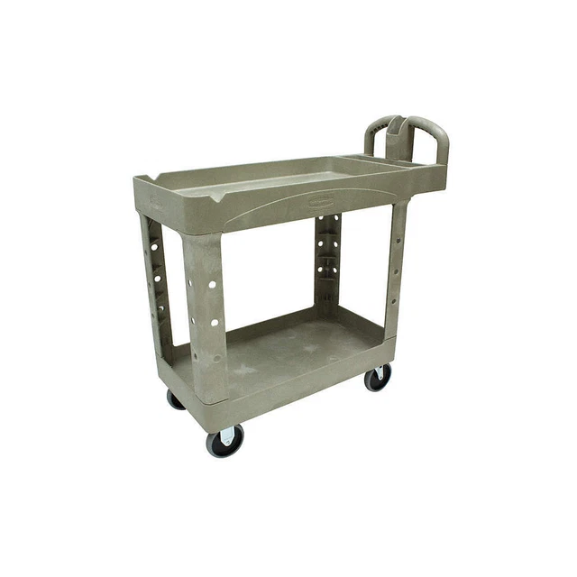 RUBBERMAID COMMERCIAL PRODUCTS FG450088BEIG Utility Cart,500 lb. Load Cap.,PE