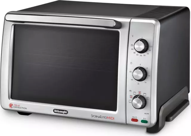 De Longhi Forno Fornetto Elettrico 24 Lt 2000W Timer EO24752 Sfornatutto Midi