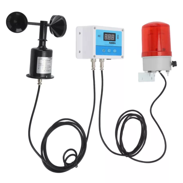 Tower Crane Anemometer Alarm LED Display Wind Speed Meter for Construction