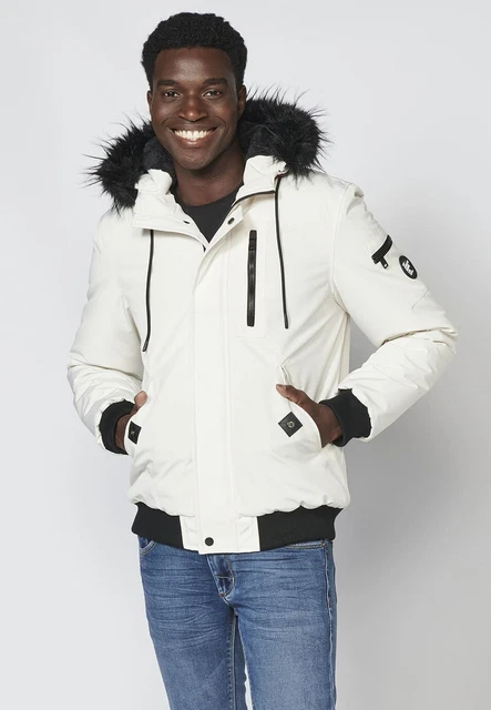Chaqueta cazadora acolchada con capucha ajustable para Hombre Koroshi