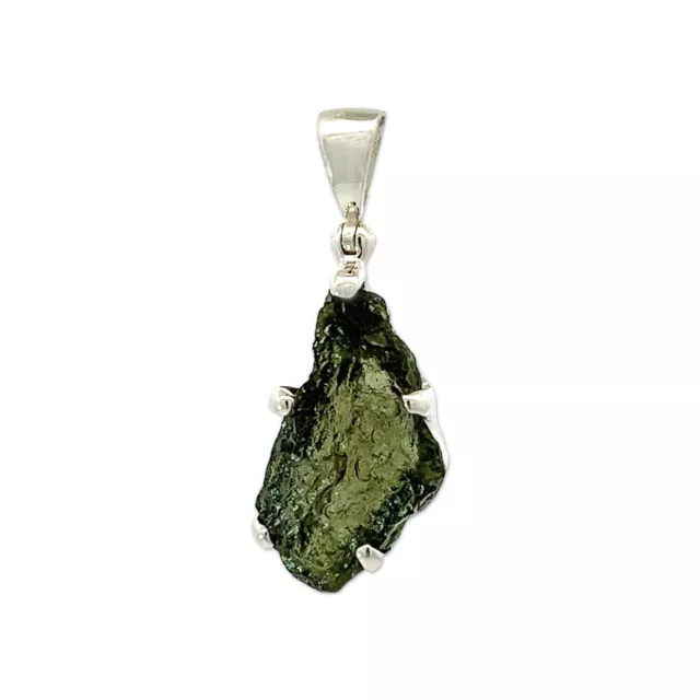 Moldavite Pendant Necklace by Stones Desire