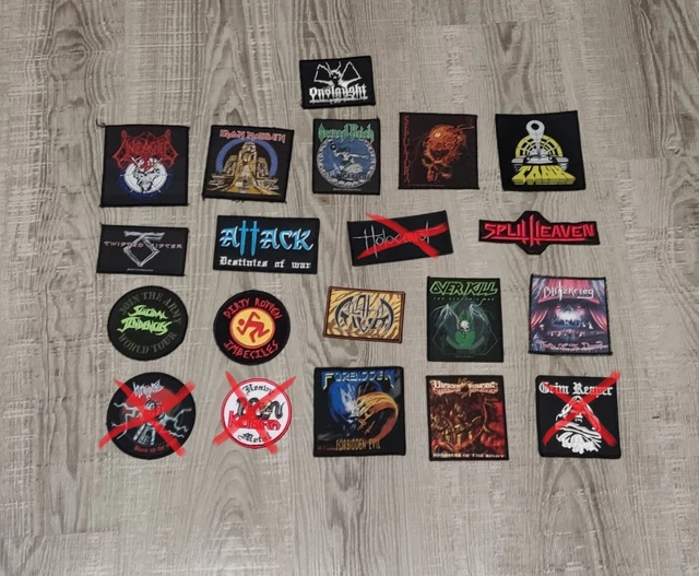 Iron Maiden Somewhere In Time Aufnäher - 10x10cm, Polyester, Für Kutte