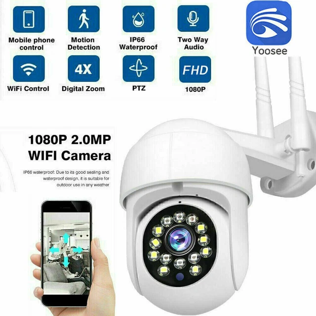 For Wireless IP Camera Outdoor CCTV PTZ Home Security WiFi Infrared HD Camera
