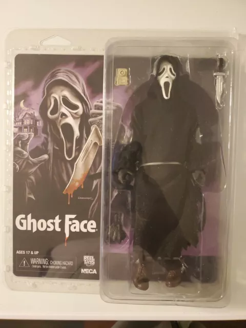 New NECA Scream GHOSTFACE 8" Horror Figure REEL TOYS Clothed Robe