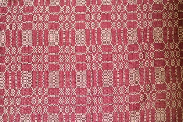 New Primitive Bayberry TAN RED LOVER'S KNOT COVERLET Bedspread Cover QUEEN
