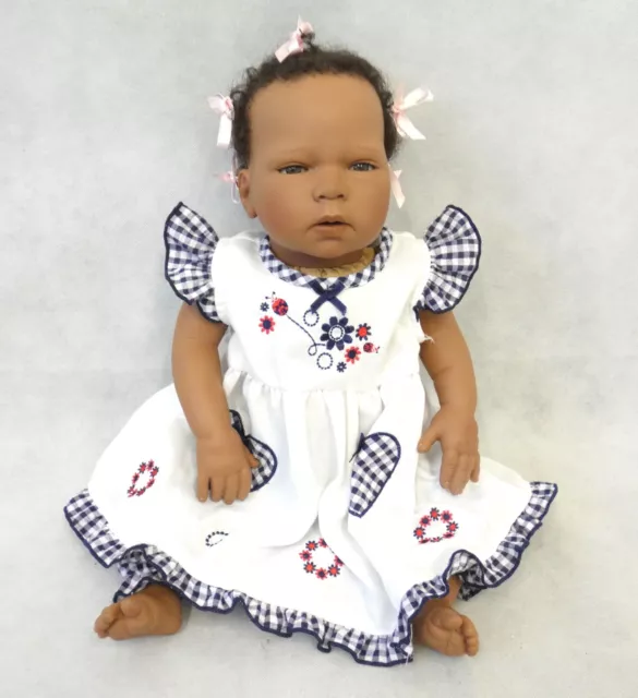 Lee Middleton Reva Schick Design 'Ellie' Black 18" Vinyl Reborn Baby Doll (Mar)