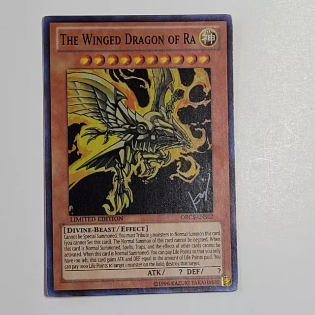 Yugioh - The Winged Dragon of RA - ORCS-ENSE2 - NM/M, Super Rare Limited Ed Holo