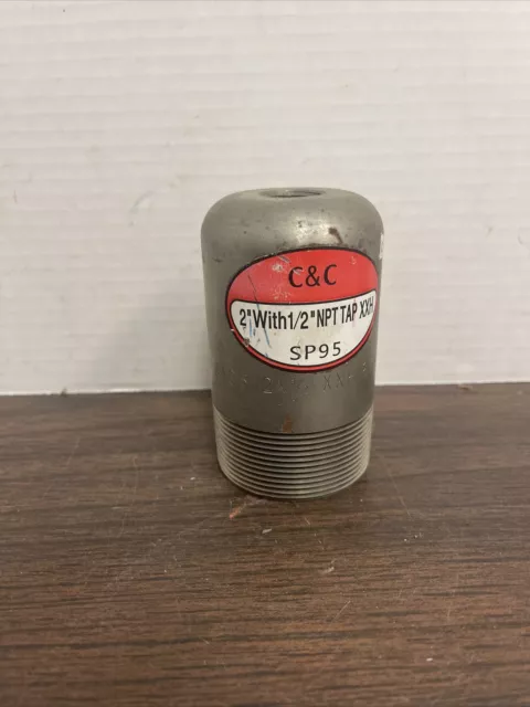 C&C 2” With 1/2” NPT Tap XXH Bull Plug