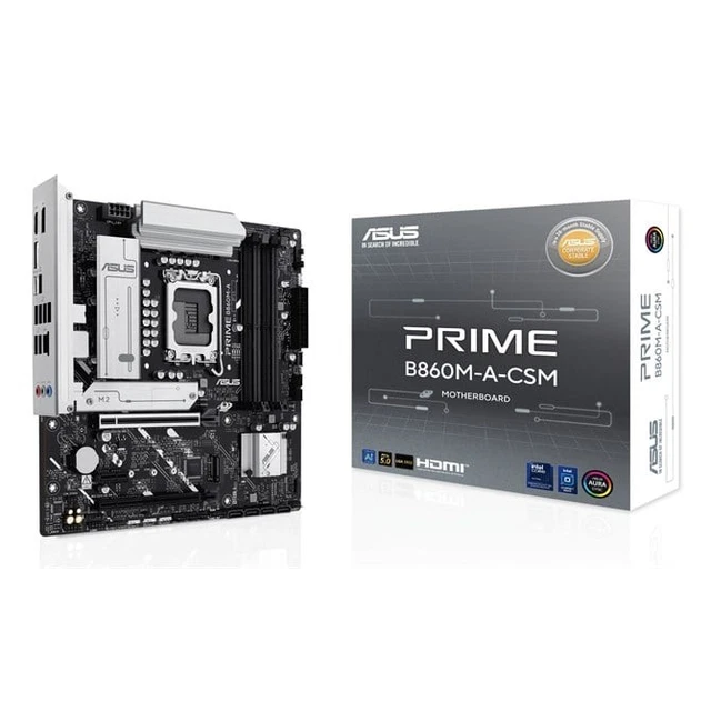 ASUS PRIME B860M-A-CSM Intel B860 LGA 1851 Socket V1 Micro ATX £144.15 ...