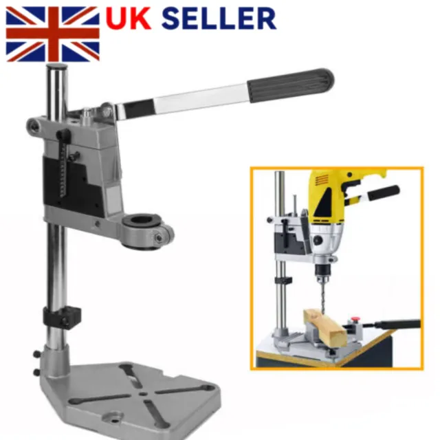 Drill Stand For Hand Held Electric Drills Rotary Mounting Press Pillar Bench