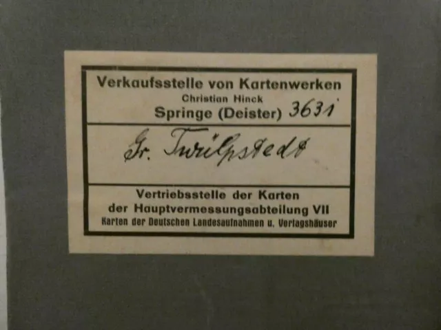 3631 Gr.Twülpstedt 1:25.000 Meßtischblatt Topographische Karte 1936 E765