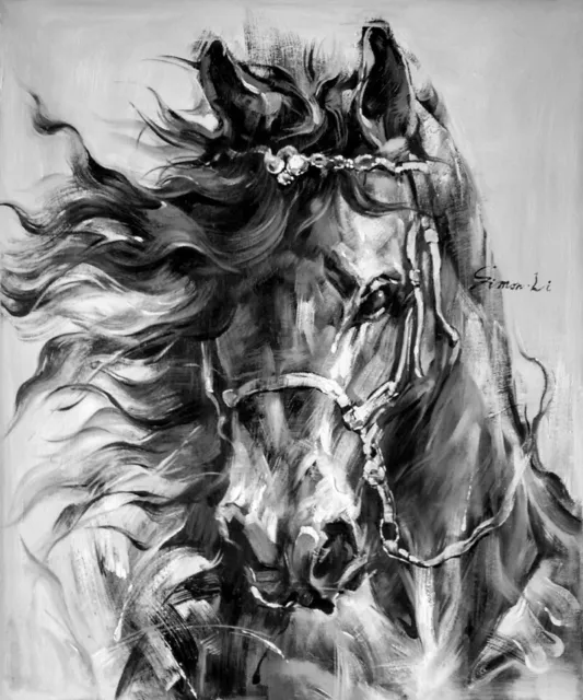 Art Horse High-quality Hand Painted Animal Oil Painting Canvas Modern Wall Art