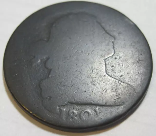 1801 * 3 errors * USA Draped Bust * LARGE CENT * USA ONLY Please FREE Ship