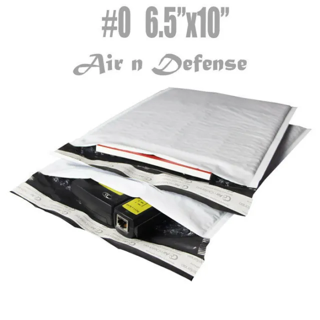 500 #0 6.5 x 10 Poly Bubble Padded Envelopes Shipping Mailers AirnDefense