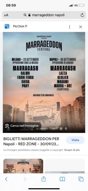 2 biglietti marrageddon Napoli