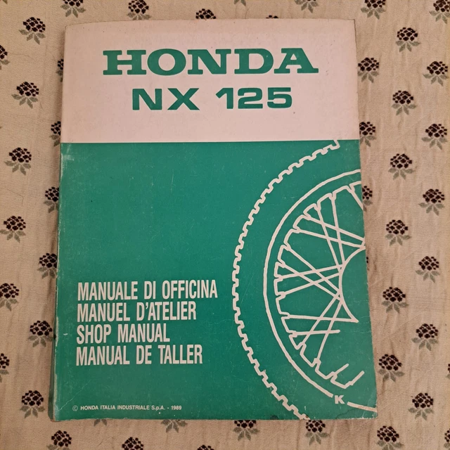 HONDA NX 125 manuale officina moto originale workshop manual
