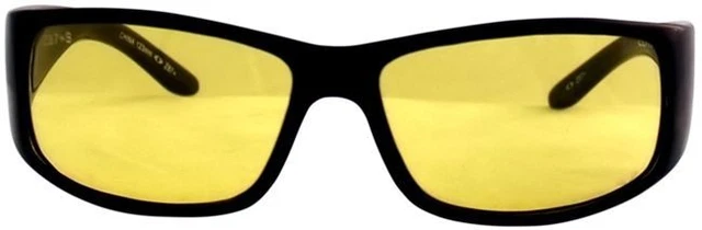 Smith & Wesson Elite Safety Glasses with Black Frame and Amber Anti-Fog Lens 2