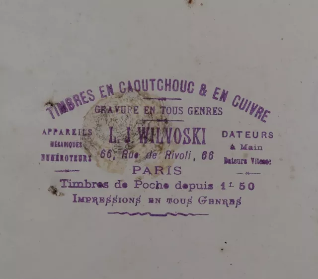 Ancien carton peint CHEMIN DE FER Assistance médicale enfants de la Seine PARIS 2