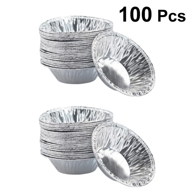 Mini Stampo per Tarta Mini Pentole per Torta Cottura Foglio di Alluminio Tazza da Forno