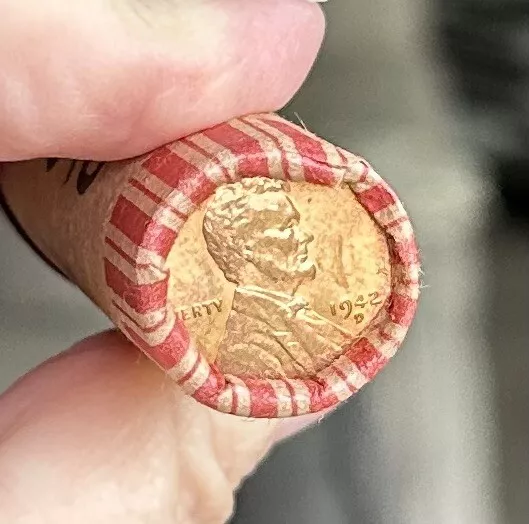 Unsearched Wheat Cent Roll, 1942 D Uncircualted On Each End #680570