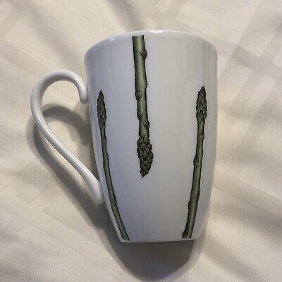 New Rare Lenox Micro Safe Coffee Tea Mug Cup Asparagus Continental Dining Garden