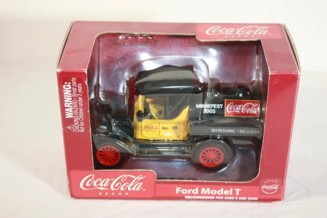 Vintage Coca-Cola Ford Model T Die Cast Collectible Truck Bank - New