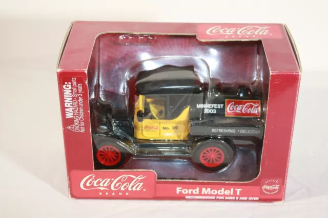 Vintage Coca-Cola Ford Model T Die Cast Collectible Truck Bank - New