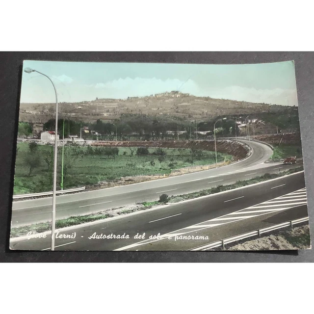 Cartolina Giove (Terni) - Autostrada del Sole e Panorama