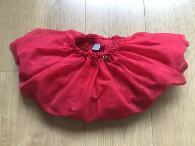 NEXT Baby Girl Red tulle tutu Layered Party Skirt 9-12 Months
