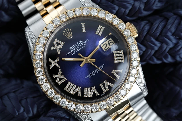 Datejust blu deals numeri romani