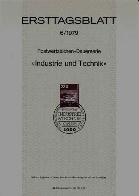 Berlin MiNr 586 ETB 6-79 "Industrie und Technik (II)": Flughafen Frankfurt a.M.