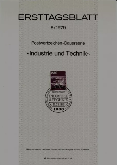 Berlin MiNr 586 ETB 6-79 "Industrie und Technik (II)": Flughafen Frankfurt a.M.