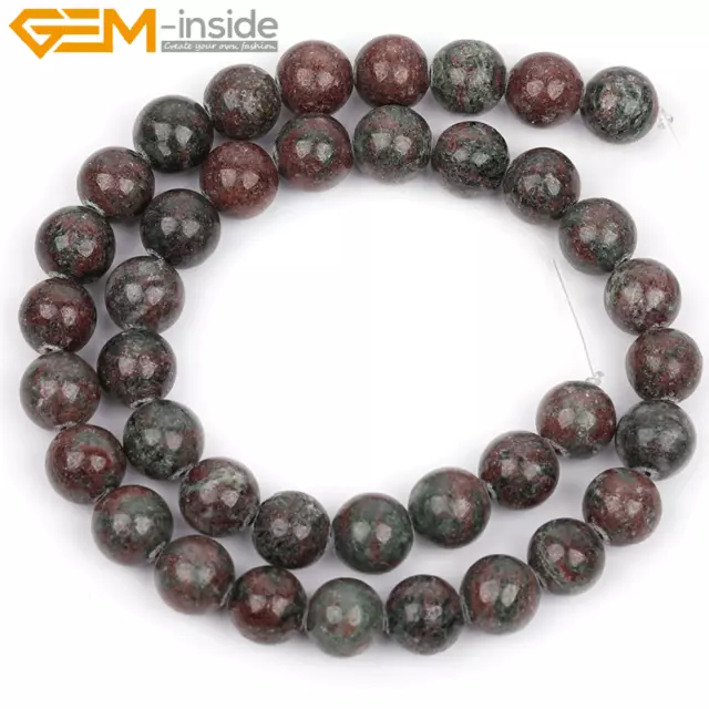 Hot Round Natural Red Kasgar Garnet Beads Jewelry Making Strand 15"  Wholesale