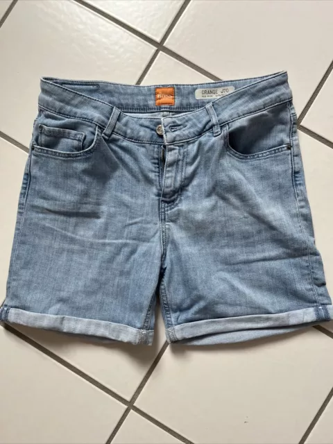 Boss Hugo Boss Orange -Damen Jeans Kurze Hosen Shorts Blau Gr.27