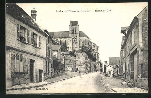 CPA St-Leu-d'Essrent, Route de Creil