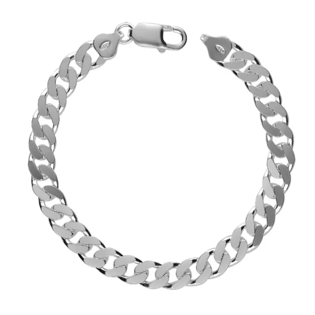 Massiv 925 Sterlingsilber Armband Herren  Panzerkette Geschenke für Männer echt