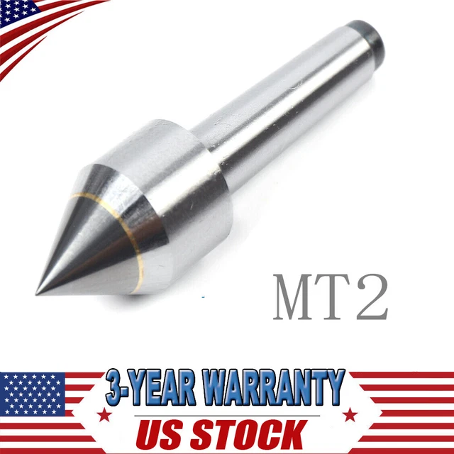 MT2 Lathe Dead Center Morse Taper Bearing Nose Turning Precision 0.000197" New