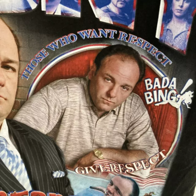 Tony Soprano Vintage T  Shirt The Sopranos Tee Bada Bing HBO TV  90’s 3
