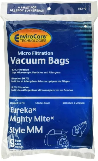 Eureka MM Micro Filtration Vacuum Cleaner Bags - 9 bags per package