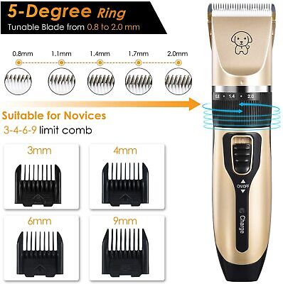 Pet Professional Dog Grooming Clippers Kit For Dog Cat Hair Trimmer Scissors Set 3