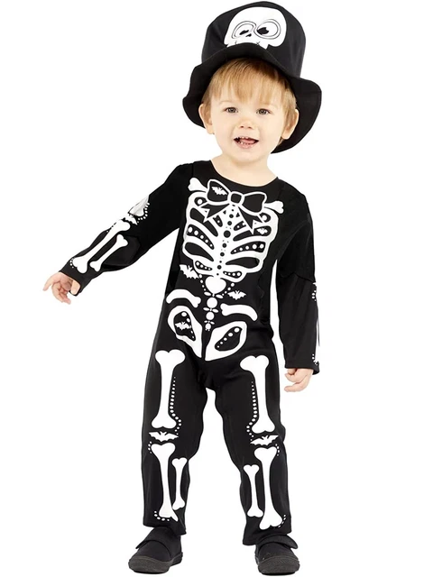 Abito di fantasia bambino piccolo scheletro costume Halloween ragazze bambini cosplay